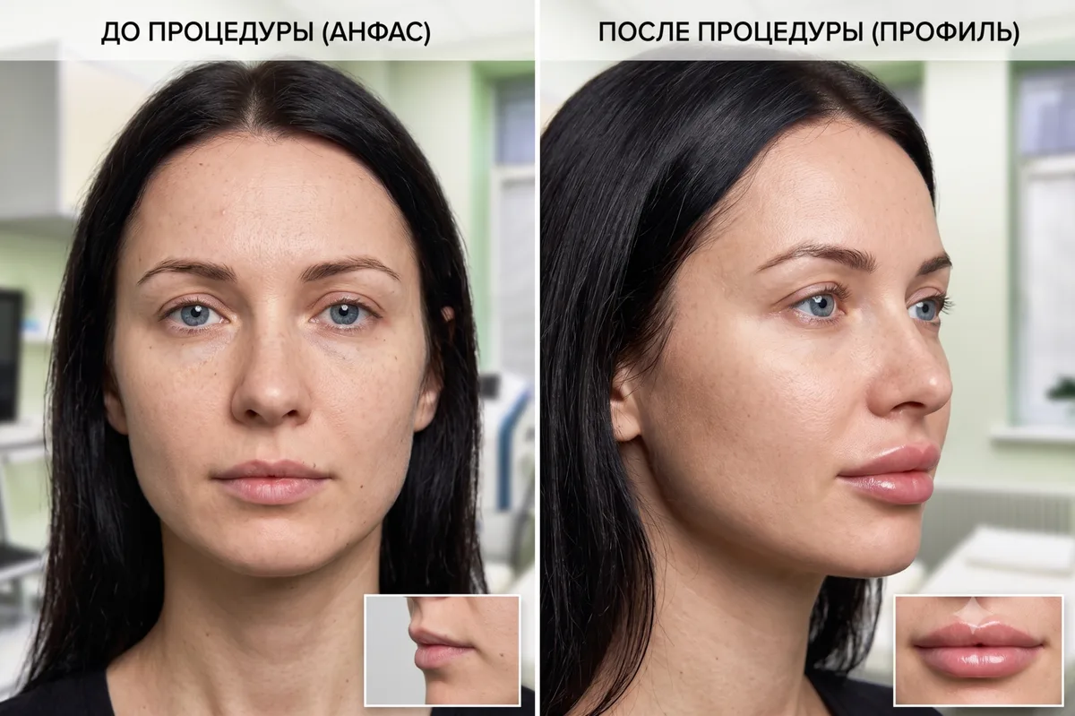 Контурная пластика лица — фото 7